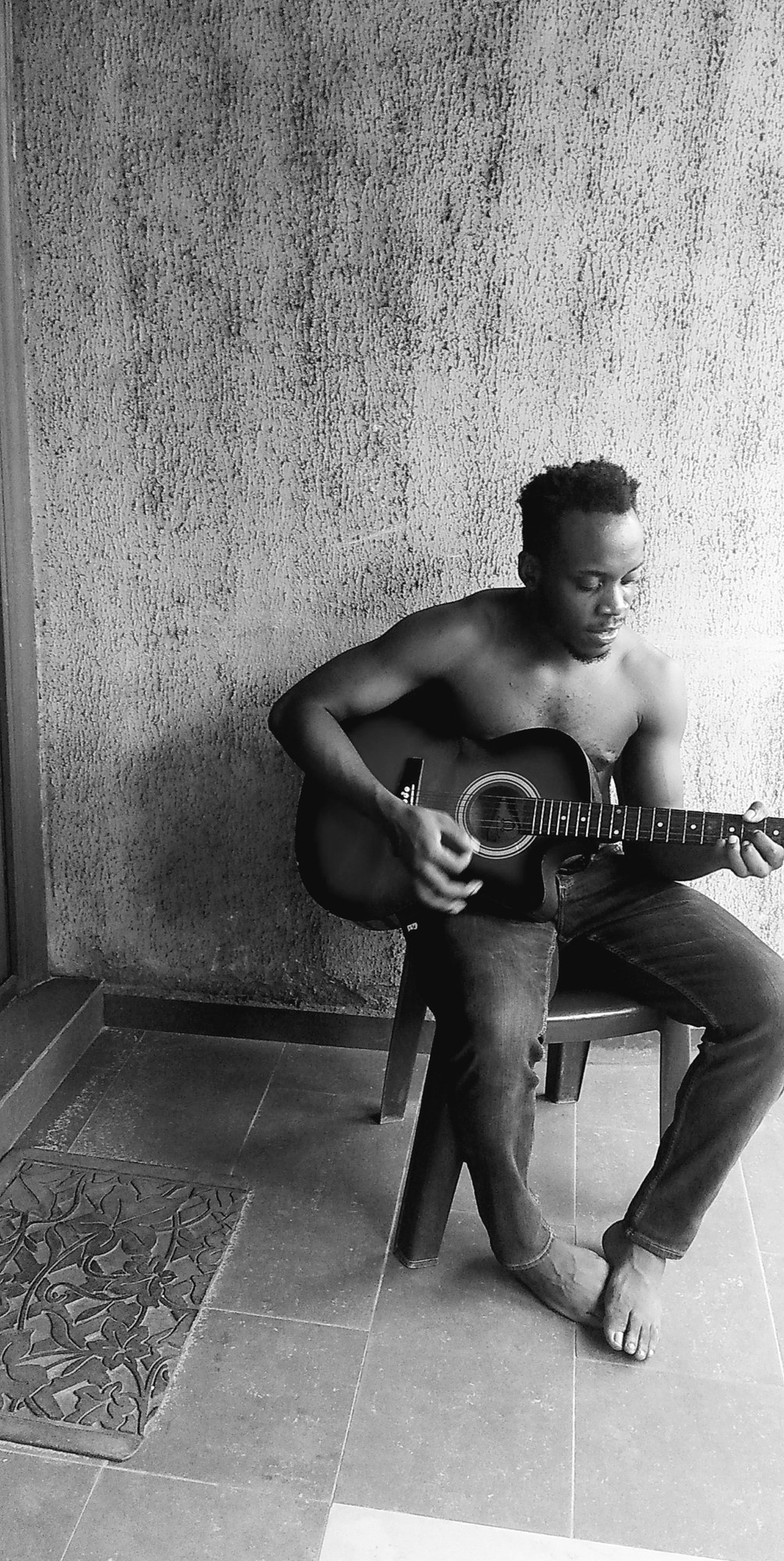 Bill playing guitar
